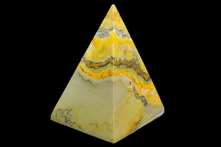 Polished Bumblebee Jasper Pyramid - Indonesia #114989